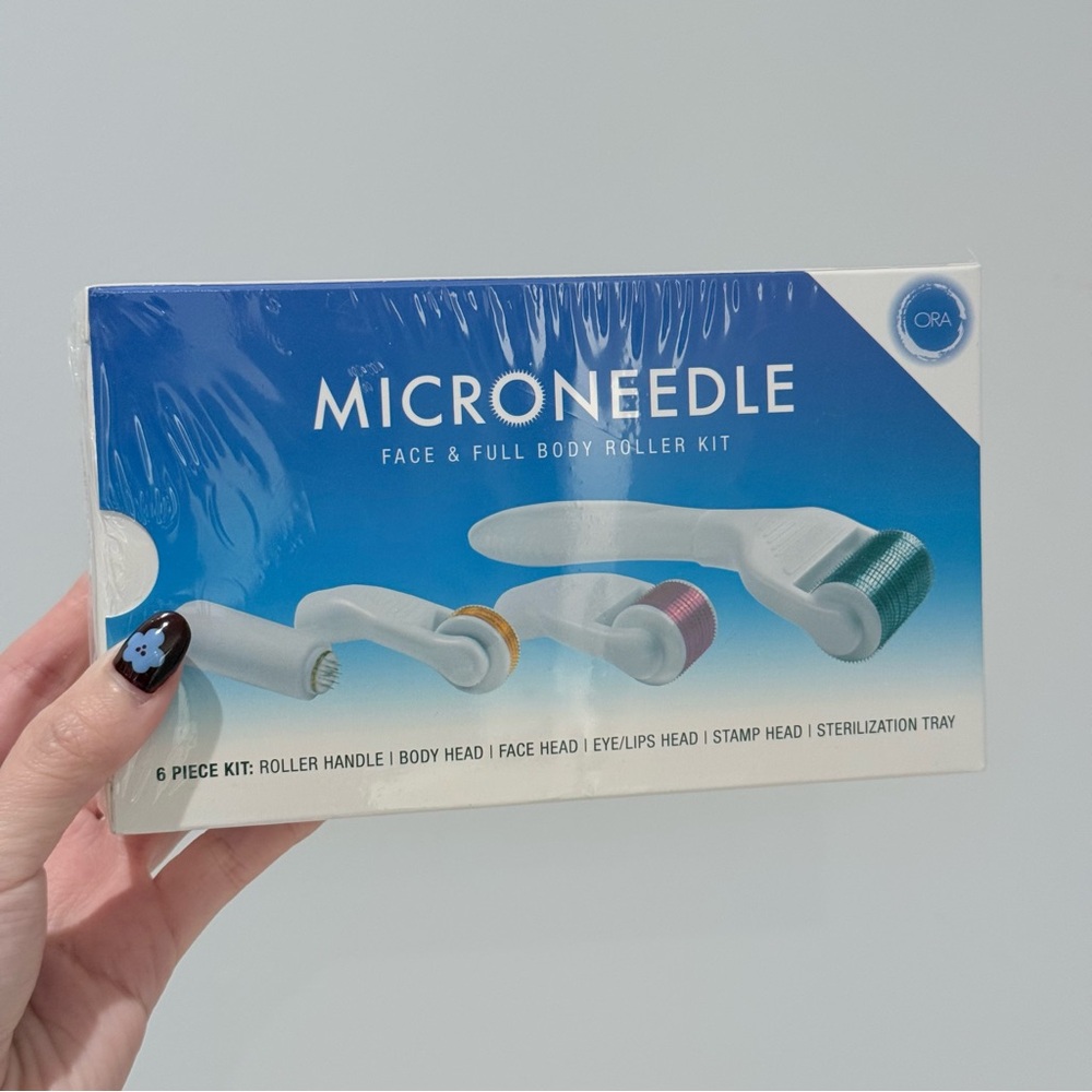 NWT Ora Microneedle Face & Full Body Roller 6 Piece Kit